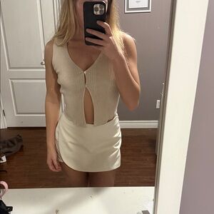 Zara Beige Skort